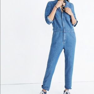 Madewell Denim Coverall Jumpsuit